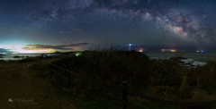 Milky Way arch over the sky