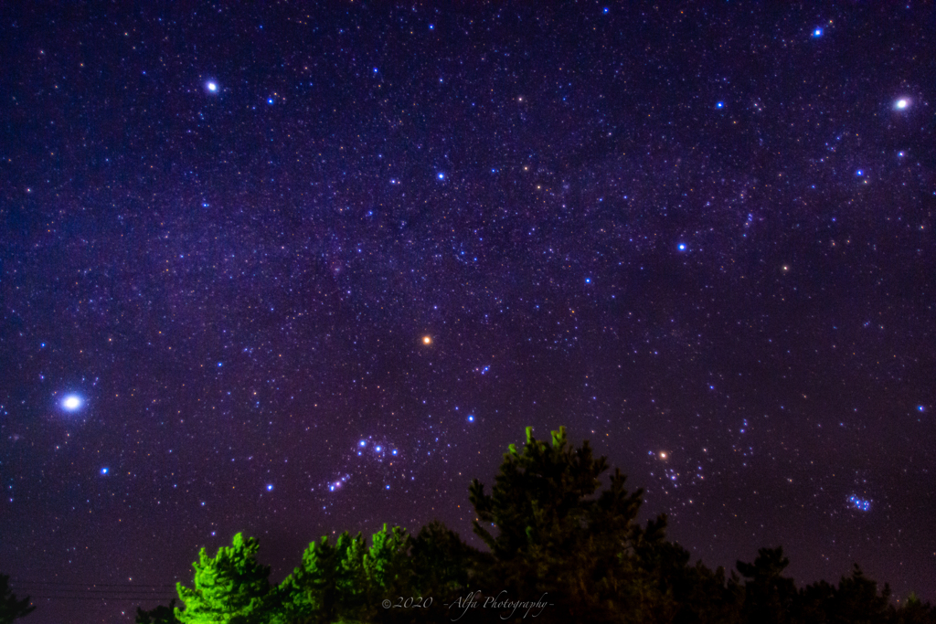 夜空煌く星々たち