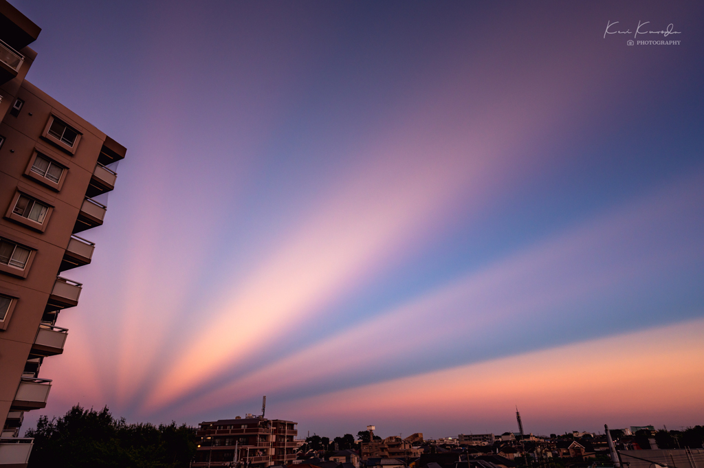 不思議な夕空