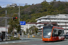 城下町の路面電車