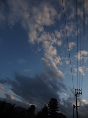 雨上がりの夕方