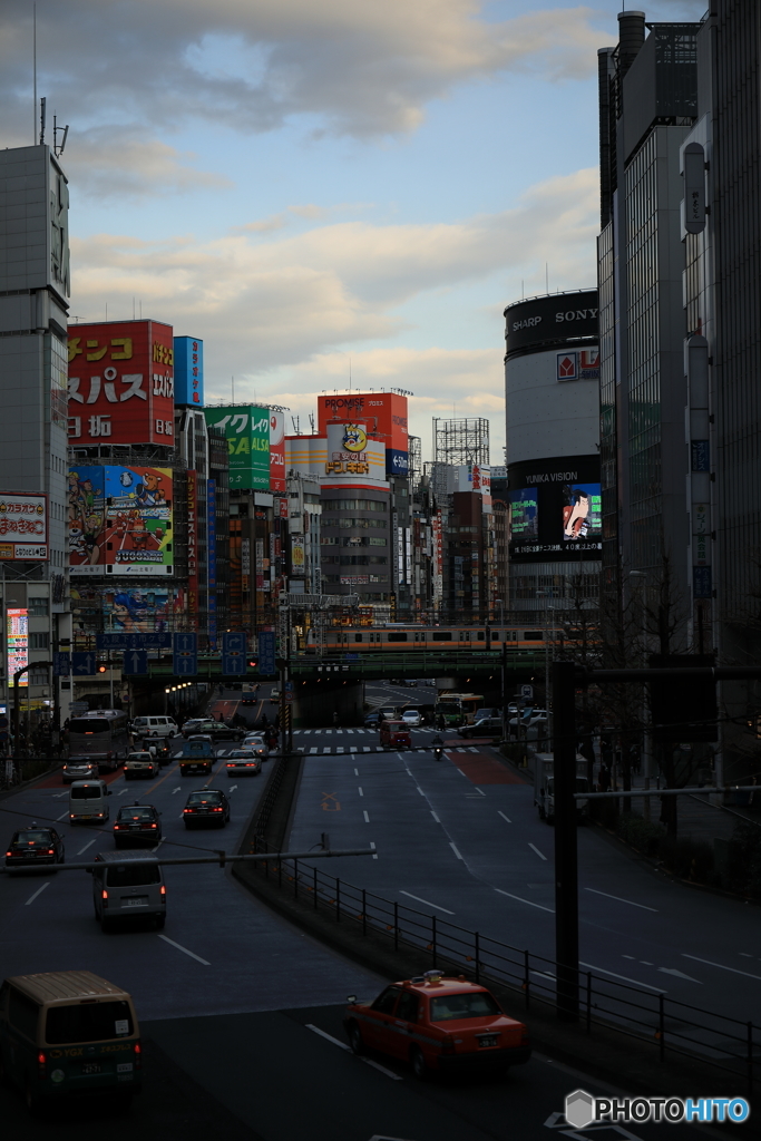 夕暮れ