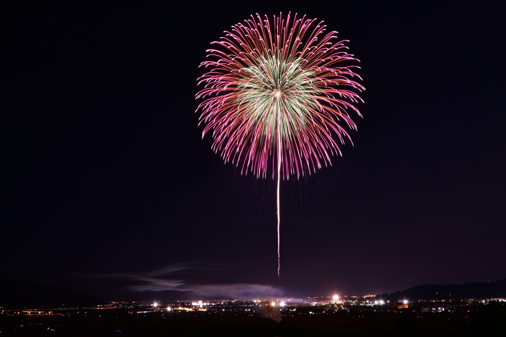 夜空に咲く一輪の花