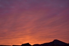 今朝の朝焼け