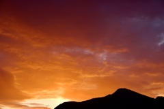 今朝の朝焼け