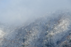 越前富士の初冠雪