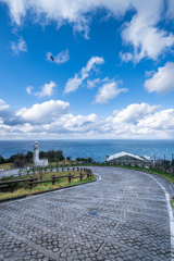 越前岬灯台へ続く道