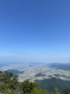 越前富士の山頂からの眺め
