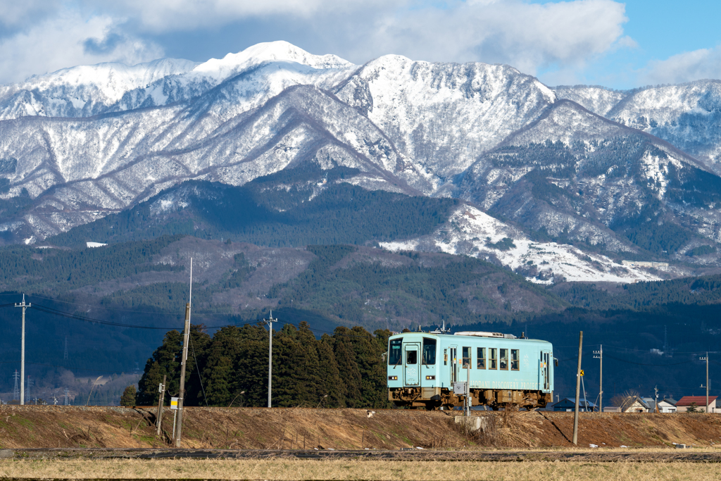 経ヶ岳と越美北線