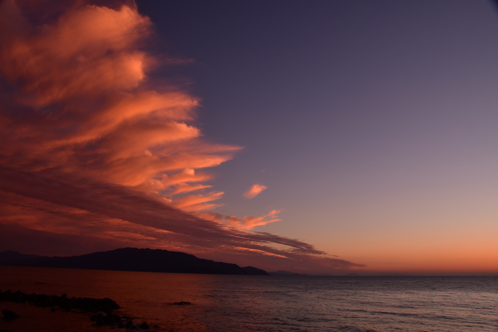 秋の夕雲