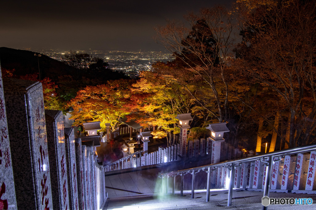 大山 紅葉祭り ライトアップ 3