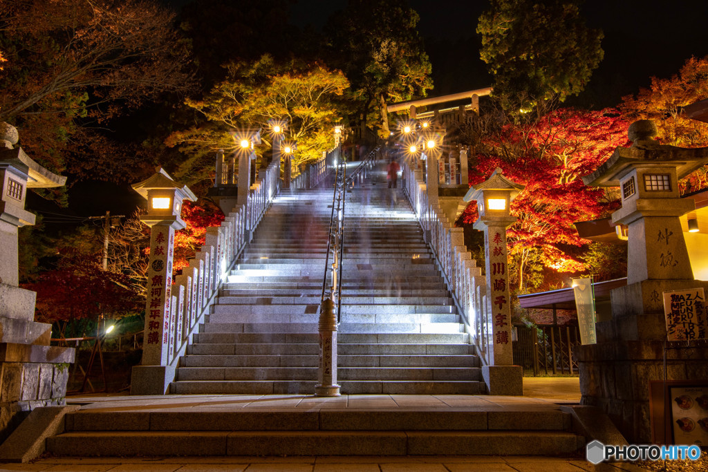 大山 紅葉祭り ライトアップ 1