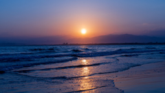 湘南の夕日