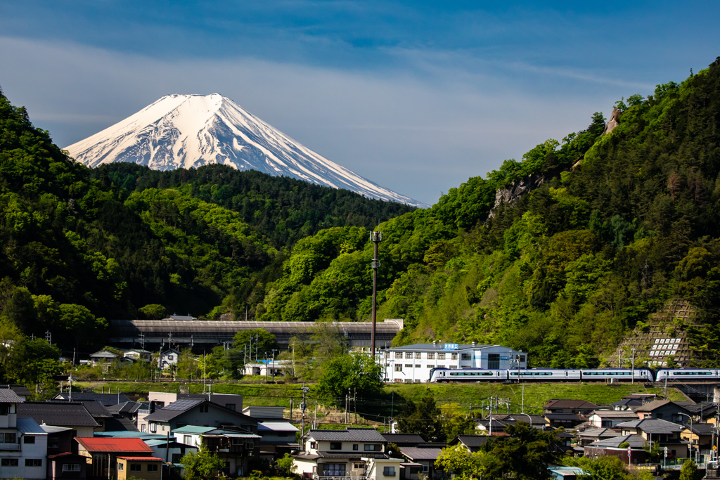 あずさとリニア山梨実験線、そして富士