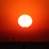 Landing for HND in sunset time