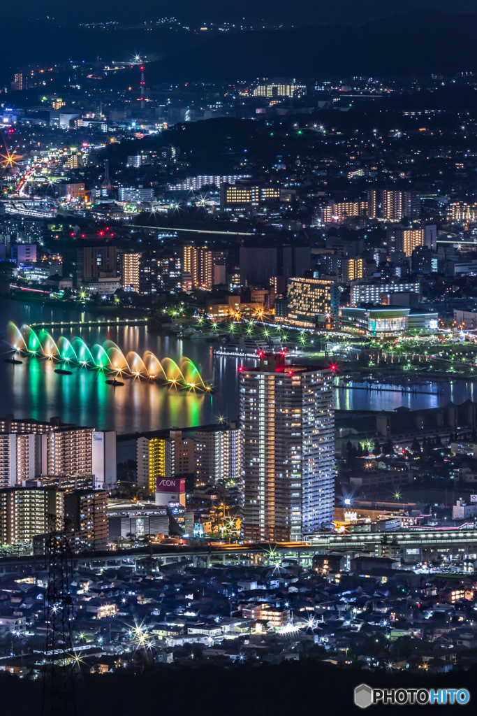 滋賀大津の夜景/縦