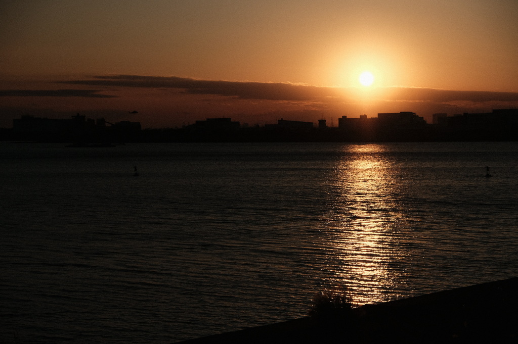 ある日の夕日