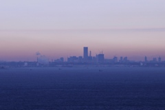 霞む横浜
