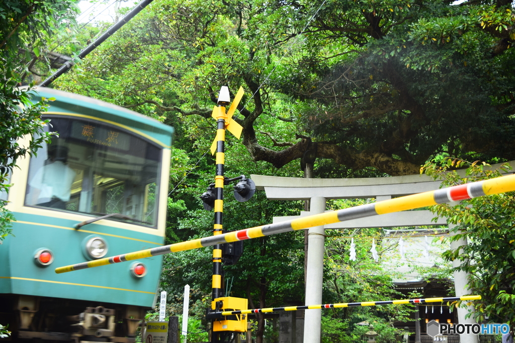 御霊神社と江ノ電