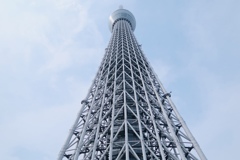 空にのびるスカイツリー！