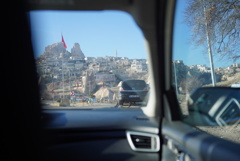 Driving to castle