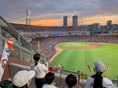 ズムスタの夕景