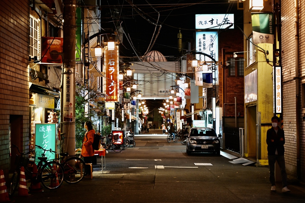 商店街の一本路地には