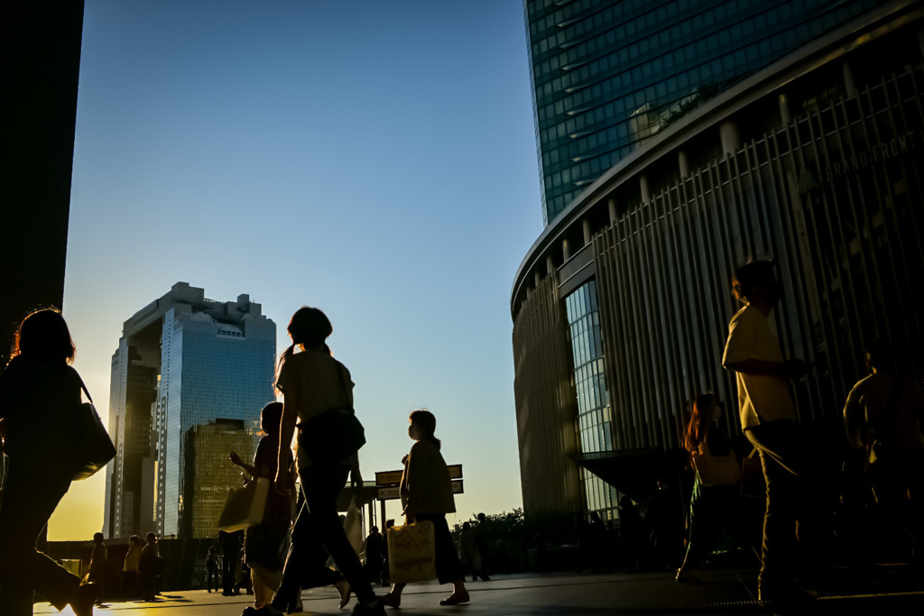 夕暮れ