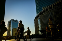 夕暮れ