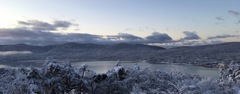 山中湖雪化粧