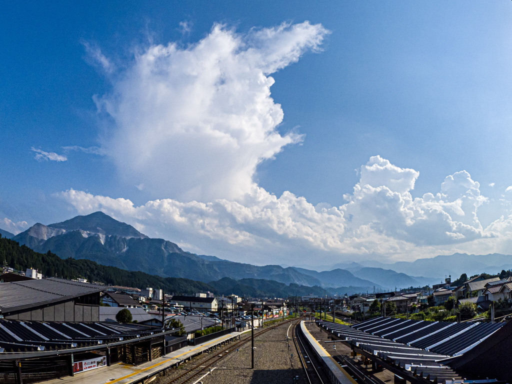 夏雲と武甲山