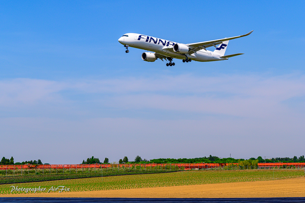 NRT Bラン降り FINNAIR A350