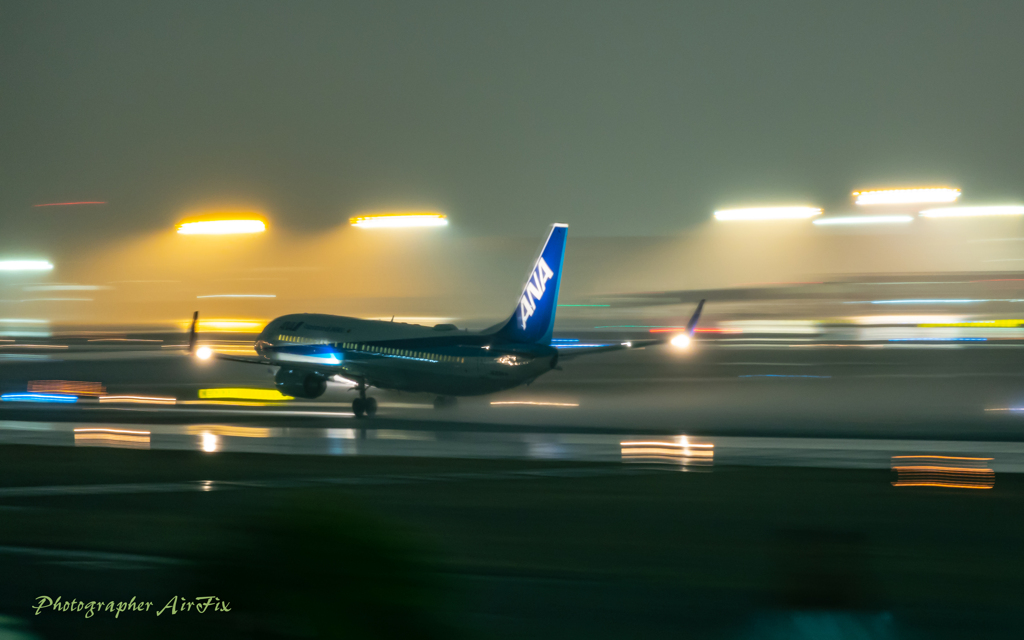 Panning shot in rainy weather 9