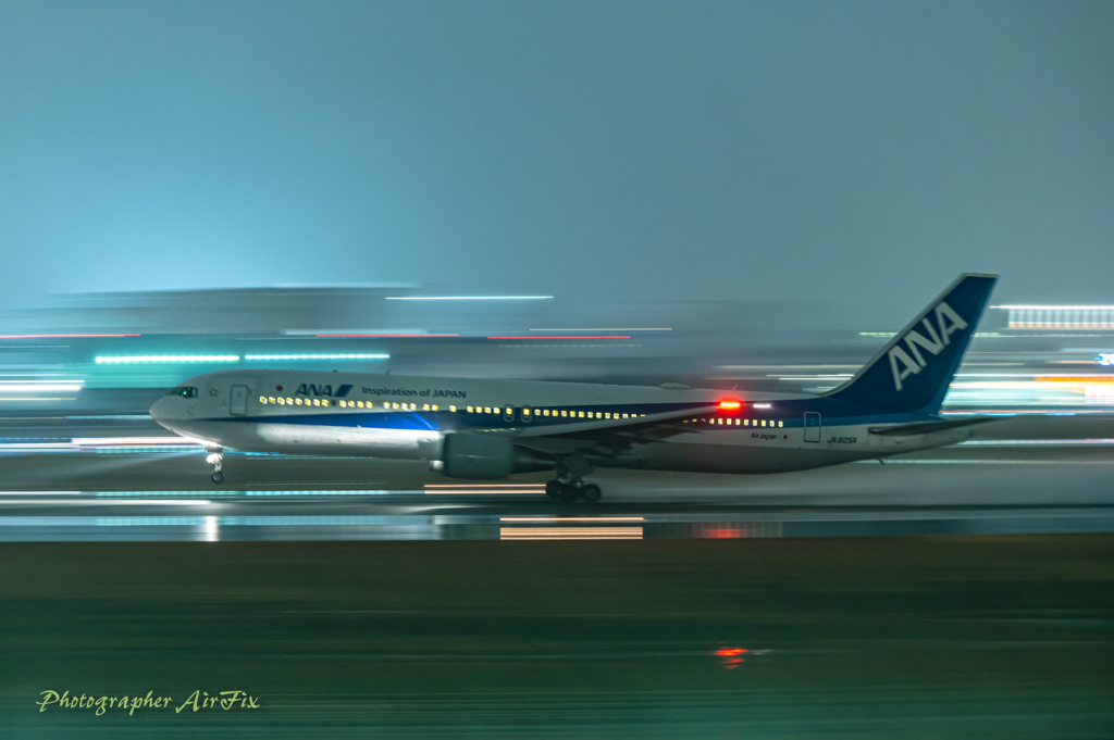 Panning shot in rainy weather 15