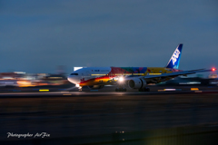 ANA JA741A ハロタン
