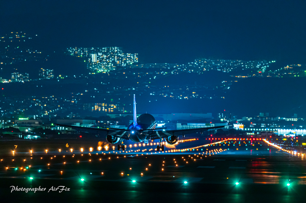 千里川からのスポット ANA A321neo