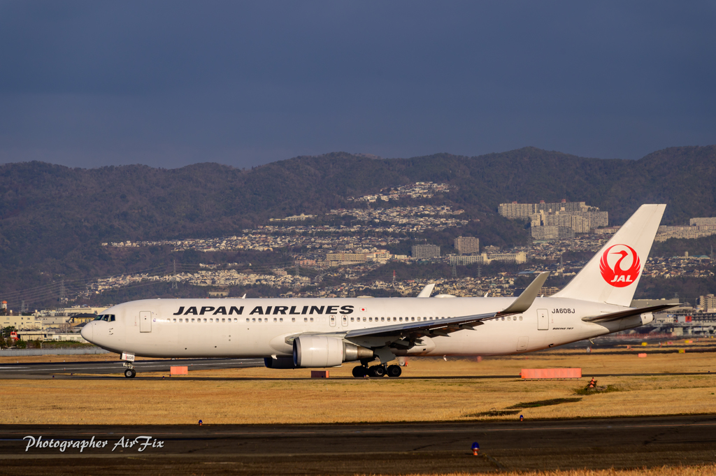 Senrigawa in JAL JA608J 成田便