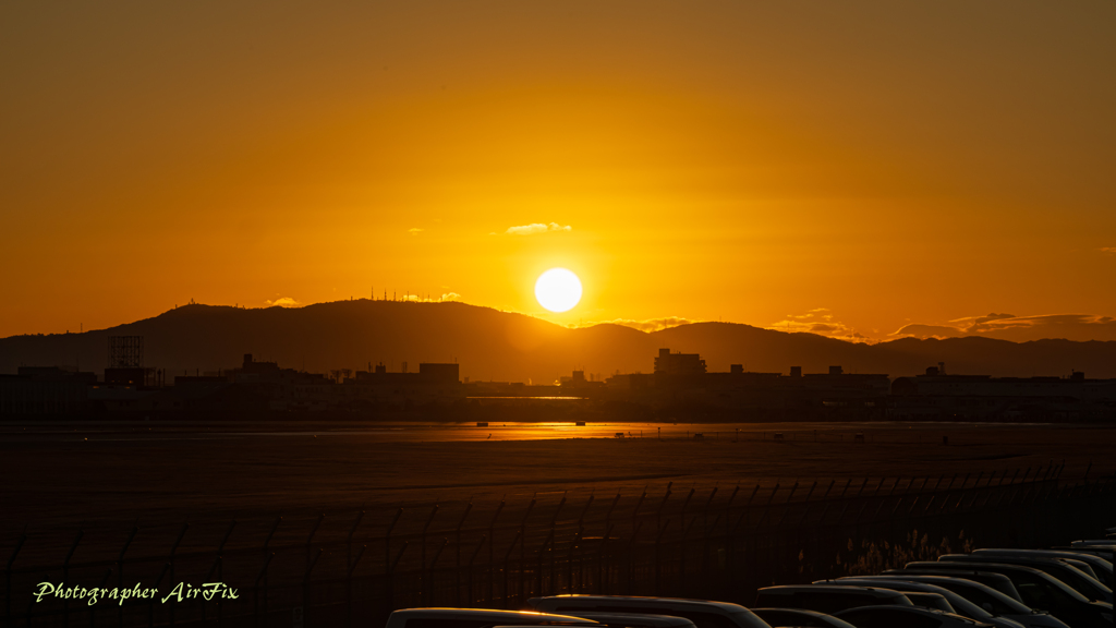 2026空港の日の出