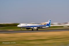 approach 流し ANA Airbus A321