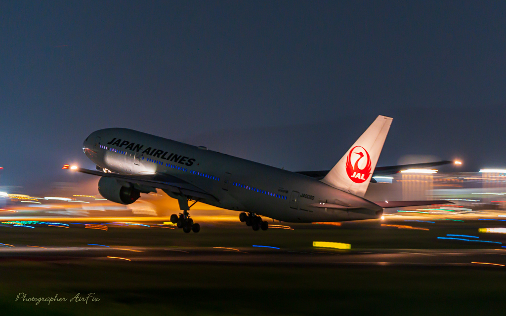 JAL JA008D Take-off!!