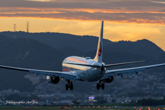 Sun set JAL B3