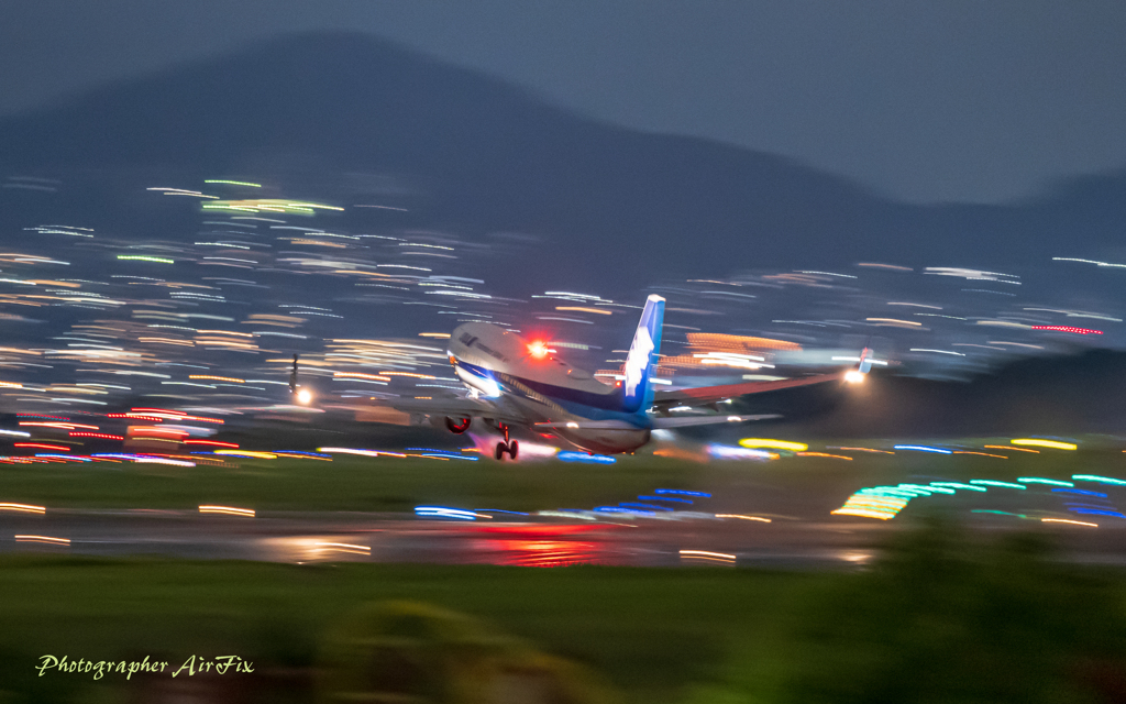 離陸練炭不発でした～(-_-)