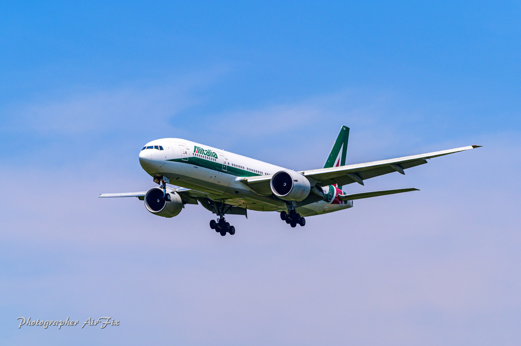 NRT Bラン降り Alitalia B7