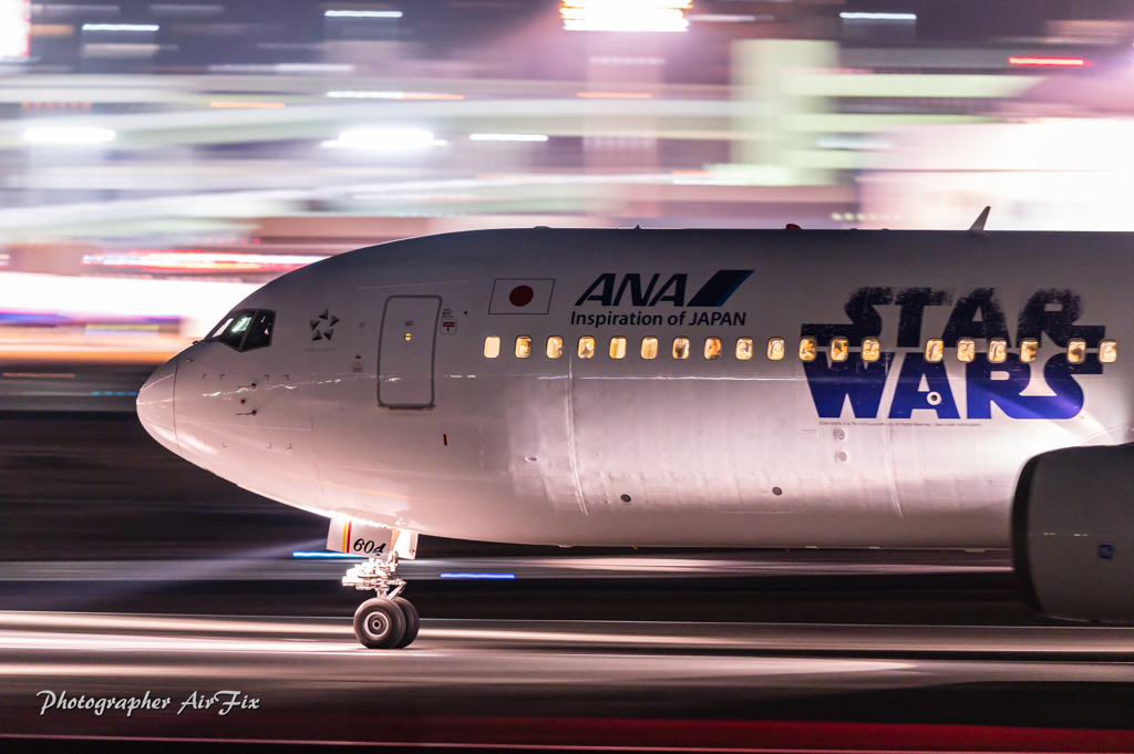 流し撮り ANA JA604A
