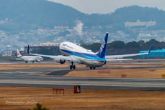 ANA JA77AN take-off