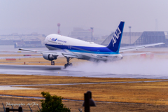 Itami Airport of rain JA611A Ⅱ
