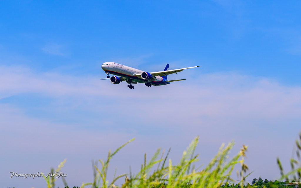 NRT Bラン降り アエロフロートB7