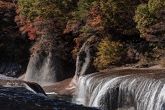 紅葉と吹割の滝