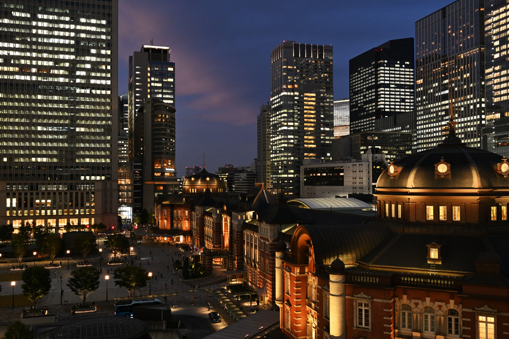 東京駅周辺夜景