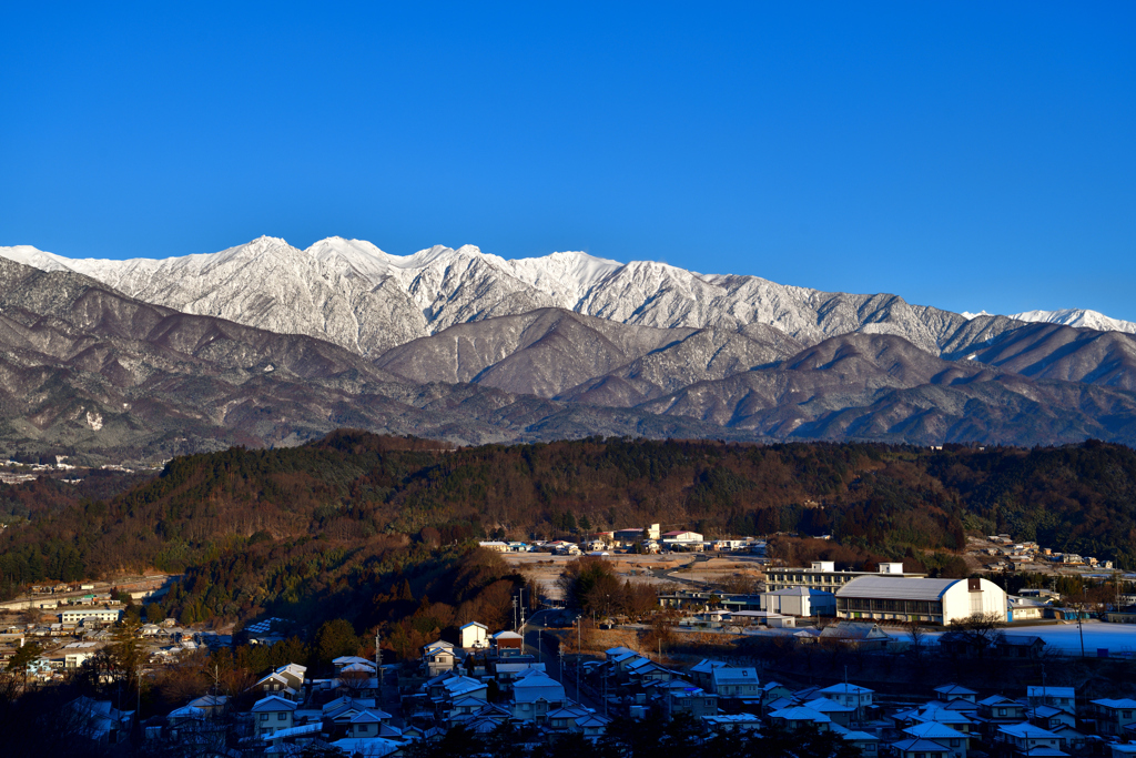 快晴の寒い朝